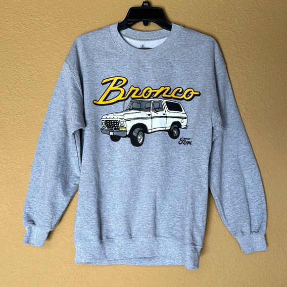 Ford Other - Ford Bronco Crew Neck Pullover Sweatshirt Double Sided Graphic Size M Horse